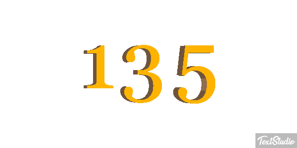 135 Efecto de texto