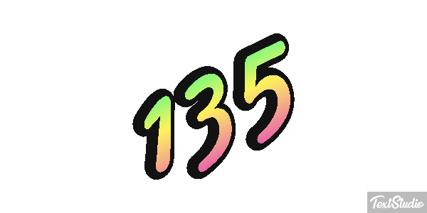135 Efecto de texto