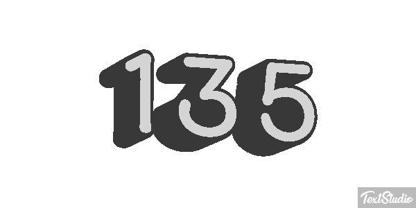135 Efecto de texto