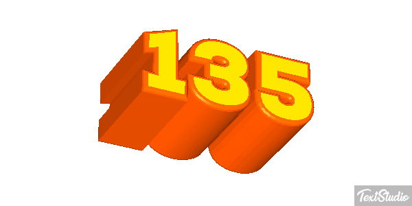 135 Efecto de texto