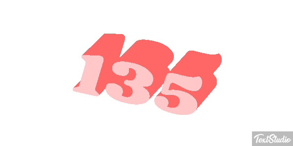 135 Efecto de texto