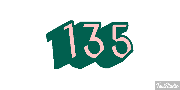 135 Efecto de texto