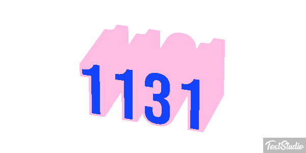 1131 Text effect