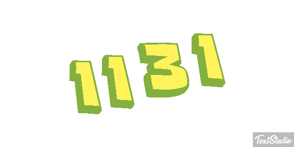 1131 Text effect