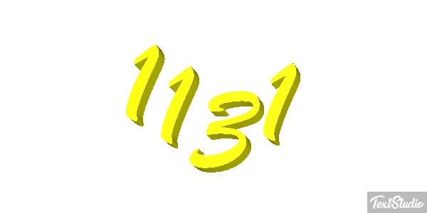 1131 Text effect