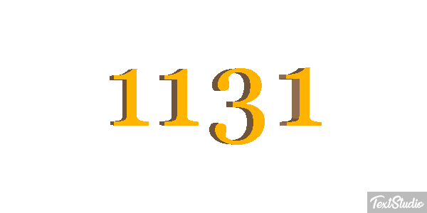 1131 Text effect
