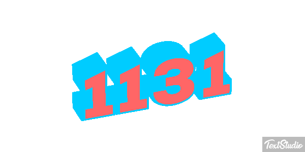 1131 Text effect