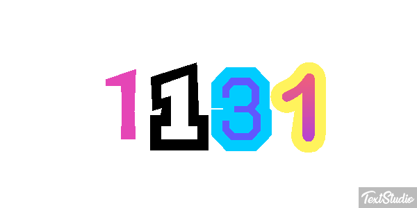 1131 Text effect