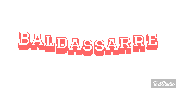 Baldassarre Effetto testo
