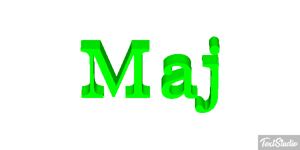 Maj Text effect