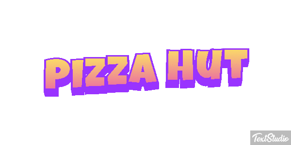 Pizza Hut Efeito do texto