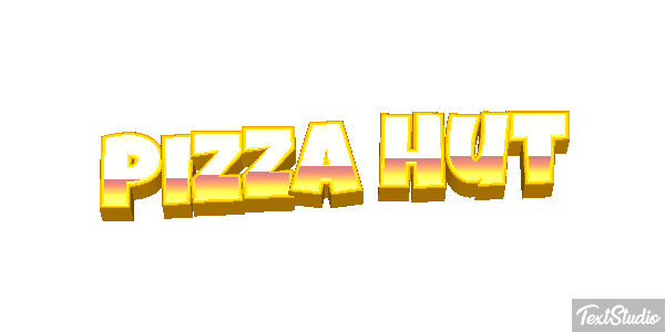 Pizza Hut Efeito do texto