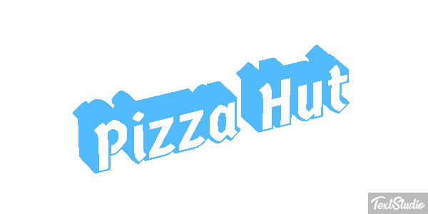 Pizza Hut Efeito do texto