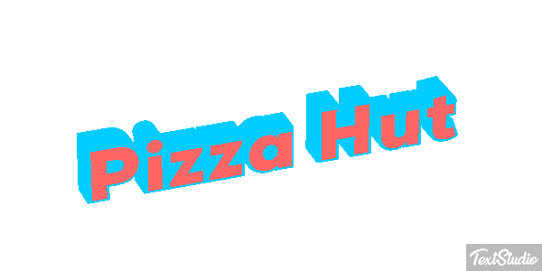 Pizza Hut Efeito do texto