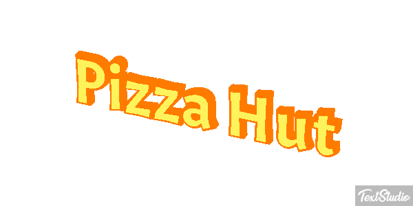 Pizza Hut Efeito do texto