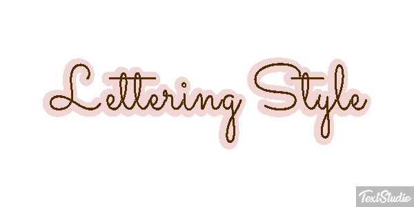 Lettering Style Effetto testo