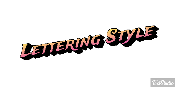 Lettering Style Effetto testo