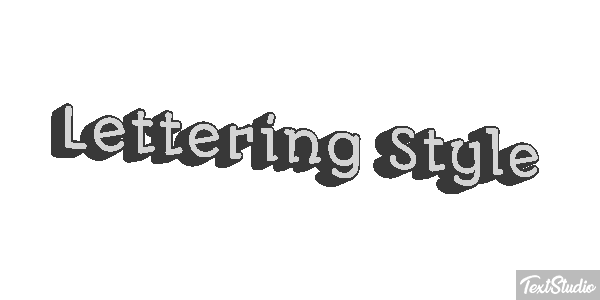 Lettering Style Effetto testo