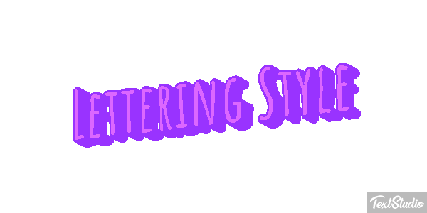 Lettering Style Effetto testo
