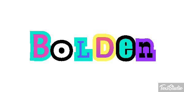 Bolden Effetto testo