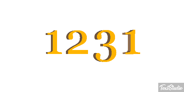 1231 Efeito do texto