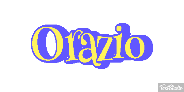 Orazio Tekst effect