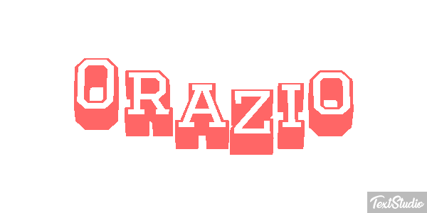Orazio Tekst effect