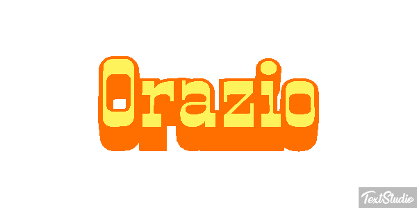 Orazio Tekst effect