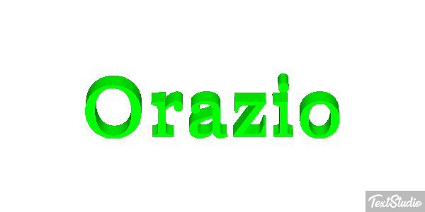Orazio Tekst effect