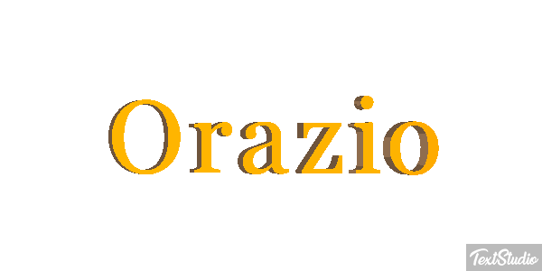 Orazio Tekst effect