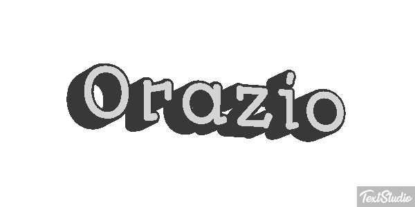 Orazio Tekst effect