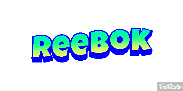Reebok Text effect