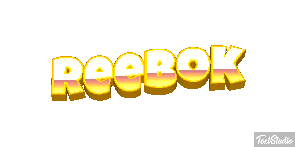 Reebok Text effect
