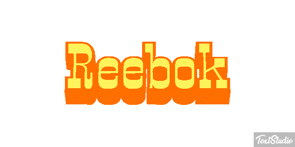 Reebok Text effect