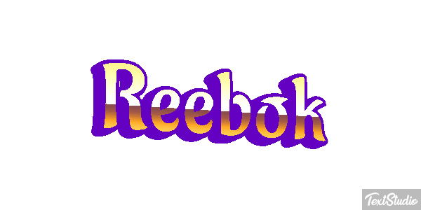 Reebok Text effect