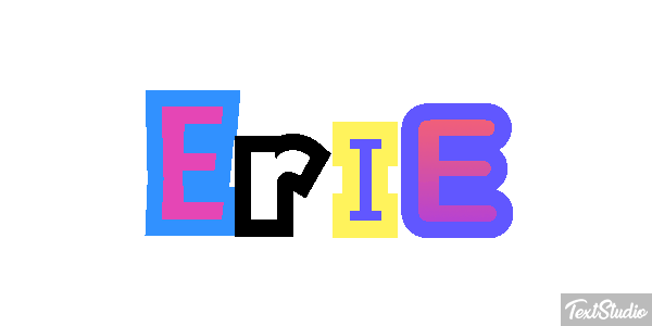 Erie Texteffekt
