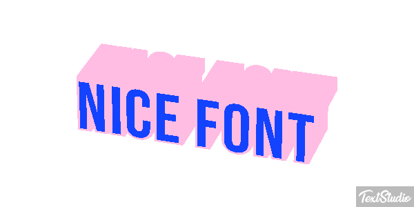 Nice Font Text effect