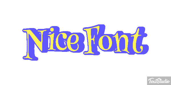 Nice Font Text effect
