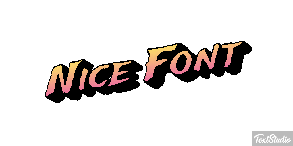 Nice Font Text effect