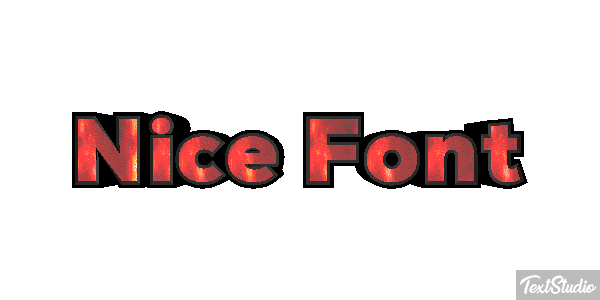 Nice Font Text effect