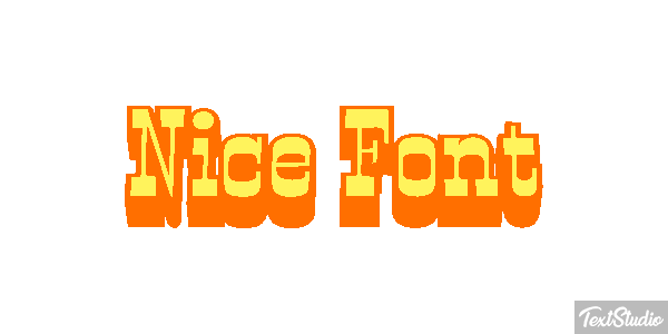 Nice Font Text effect