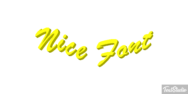 Nice Font Text effect