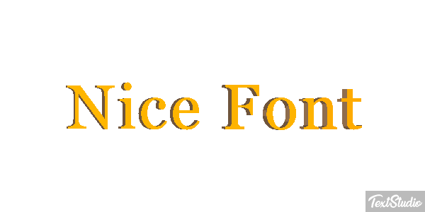 Nice Font Text effect