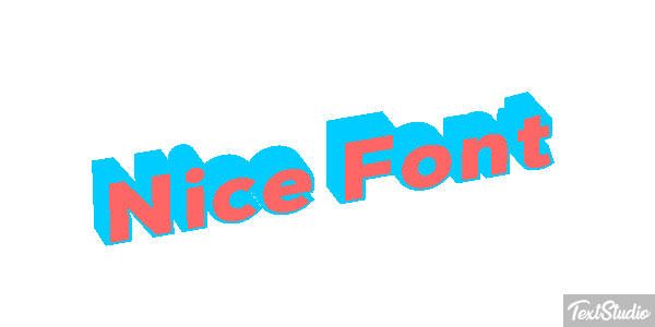 Nice Font Text effect