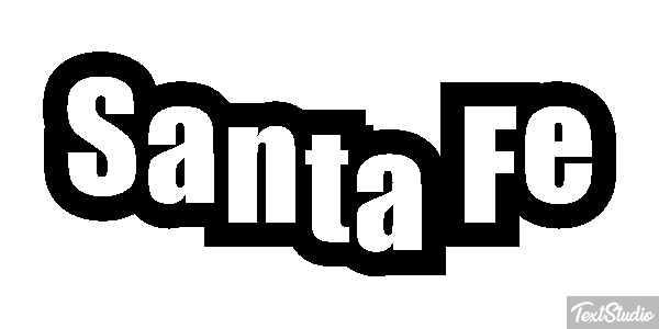 Santa Fe Efecto de texto