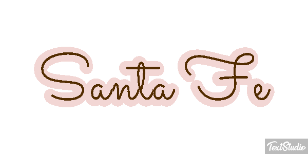 Santa Fe Efecto de texto