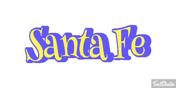 Santa Fe Efecto de texto