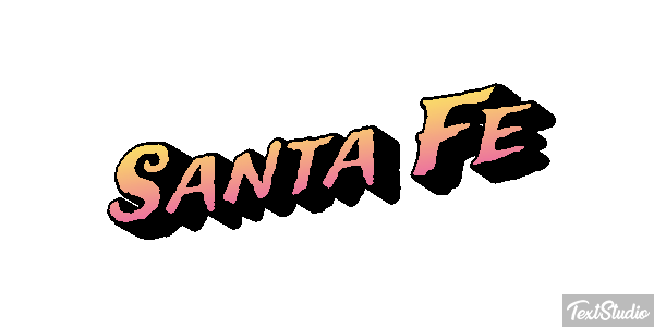 Santa Fe Efecto de texto