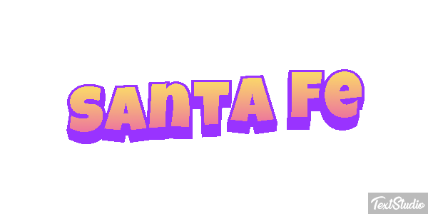 Santa Fe Efecto de texto