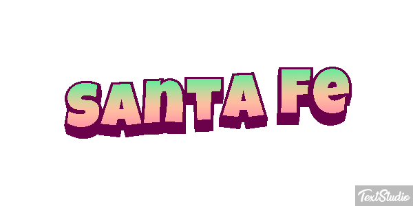 Santa Fe Efecto de texto